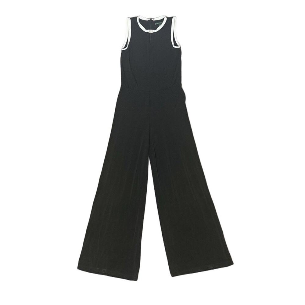 Lauren Ralph Lauren Wide-Leg Jumpsuit Sleeveless Size‎ Small Black